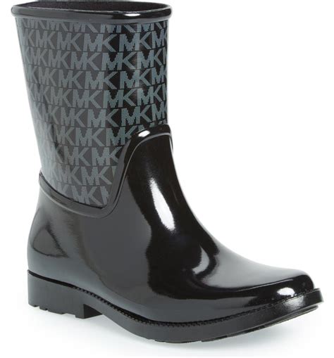 black michael kors rain boots|michael kors rain boots girls.